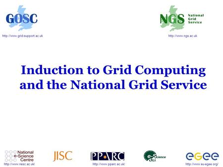 Induction to Grid Computing and.