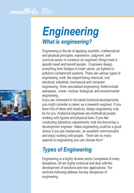 Engineering What is engineering? Types of Engineering