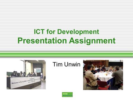 ICT for Development Presentation Assignment