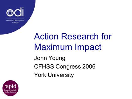 Action Research for Maximum Impact