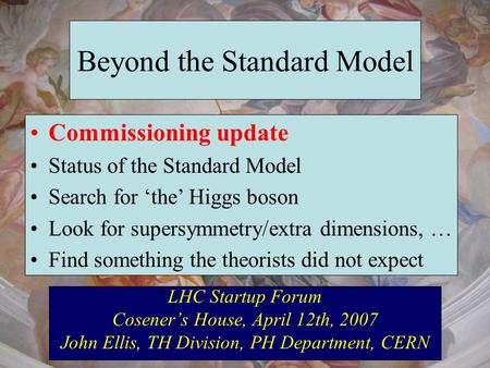 Beyond the Standard Model