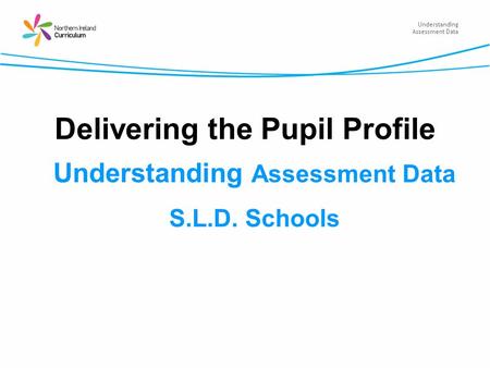 Understanding Assessment Data Delivering the Pupil Profile Understanding Assessment Data S.L.D. Schools.