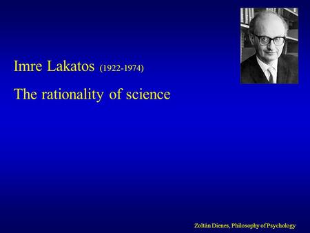 The rationality of science