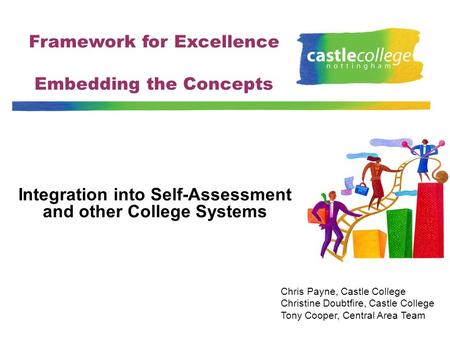 Framework for Excellence Embedding the Concepts Integration into Self-Assessment and other College Systems Chris Payne, Castle College Christine Doubtfire,