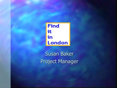 Susan Baker Project Manager.  What is FiiL? n Web based look up tool n Collection level descriptions n Cross sector and cross domain.