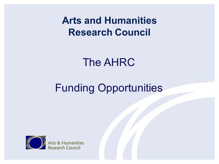 Arts and Humanities Research Council