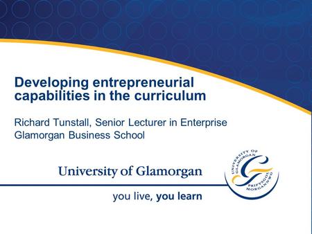 Developing entrepreneurial capabilities in the curriculum