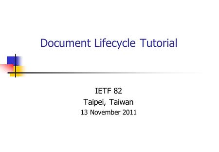 Document Lifecycle Tutorial