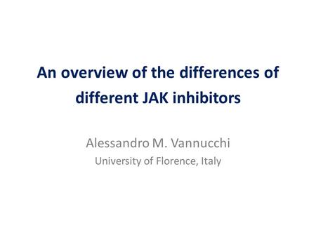 An overview of the differences of different JAK inhibitors