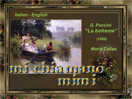 G. Puccini La boheme Maria Callas (1896) Italian - English.
