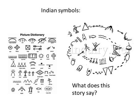 Indian symbols: What does this story say?.