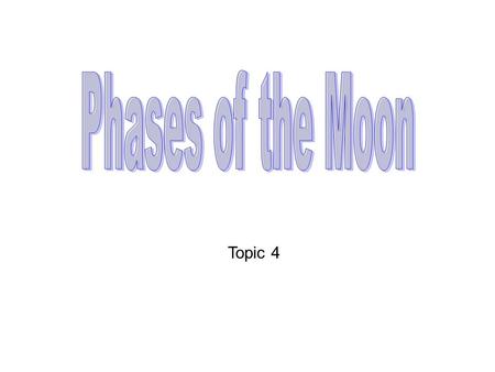 Topic 4. What is the motion of the moon around Earth? The moon revolves around the Earth in a elliptical orbit that is titled 5 degrees from the Earth’s.