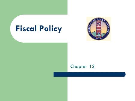 Fiscal Policy Chapter 12. Chapter 12 Figure 12.1 Expansionary Fiscal Policy: Battling Recession/Depression.