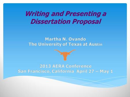 Writing and presenting a dissertation proposal requires high self-discipline and commitment. Three essential pre-writing actions:  Complete preliminary.