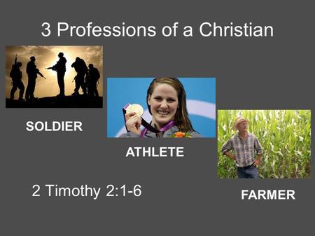3 Professions of a Christian