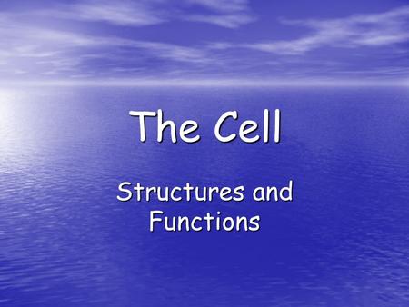 The Cell Structures and Functions. The Eukaryotic Cell Protists, Fungi, Plants and Animals are examples of Eukaryotes. Protists, Fungi, Plants and Animals.