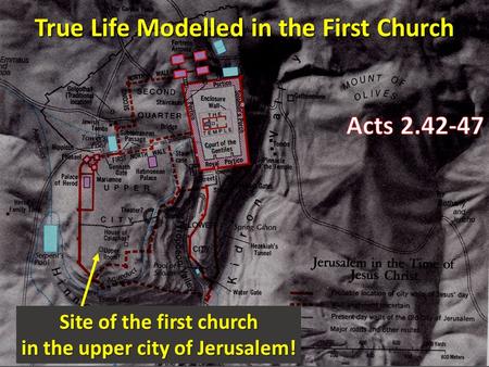 Site of the first church in the upper city of Jerusalem!