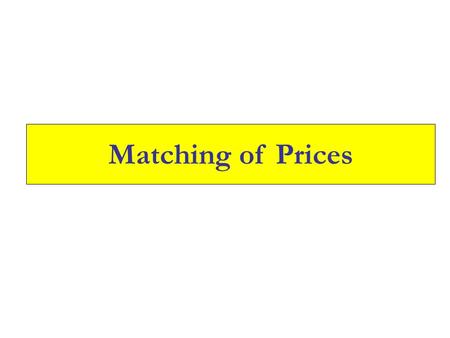 Matching of Prices. Enter the login id and Click on Go.