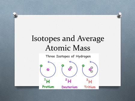 Isotopes and Average Atomic Mass. Scientists have discovered that each element consists of atoms that are virtually identical. There is a notable exception,