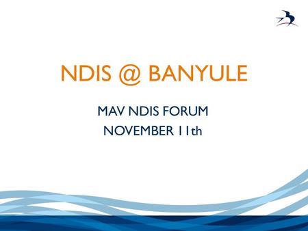 MAV NDIS FORUM NOVEMBER 11th BANYULE. DISABILITY - 2014 Accessible Places & Spaces HACC Services MetroAccess & Creative Respite Disability Action.