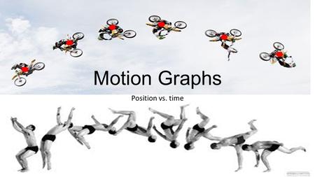 Motion Graphs Position vs. time. Vocabulary Position Where you are relative to the origin (reference point/observer) Distance The total length of how.