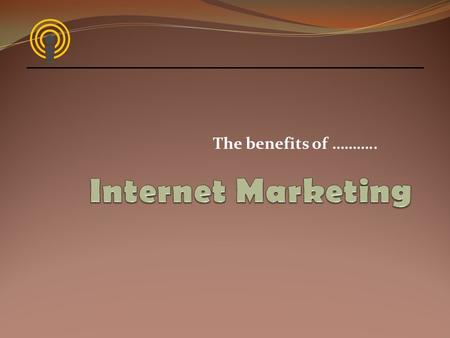 internet marketing advantages