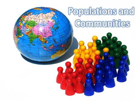 CHAPTER 9: POPULATIONS & COMMUNITIES (NOTES) (1)STUDYING POPULATIONS -Population: group of individuals of a species who live in an established area together;