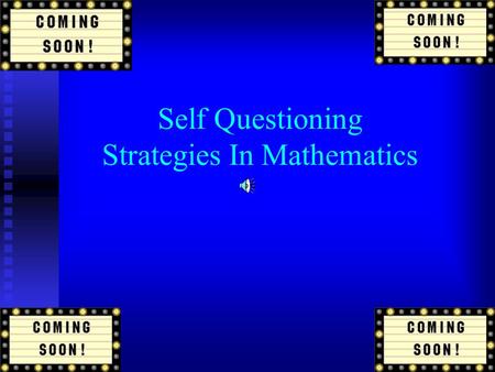 Self Questioning Strategies In Mathematics What Is Self Questioning? Self questioning is a learning strategy which can guide a learner’s performance.