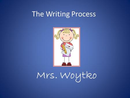 The Writing Process Mrs. Woytko. 5 Steps Prewriting Drafting Revising Editing Publishing.
