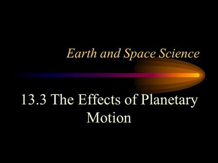 presentation on rotation of earth