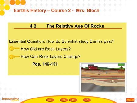 4.2 The Relative Age Of Rocks
