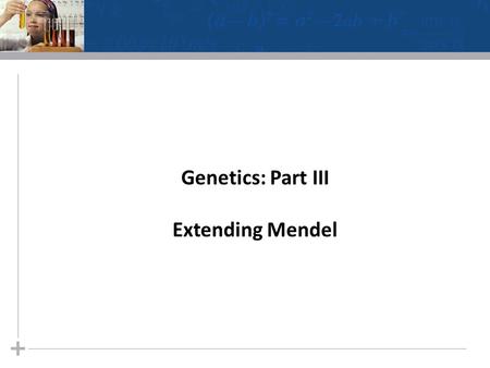 Genetics: Part III Extending Mendel. Figure 14.8 P Generation F 1 Generation Predictions Gametes EXPERIMENT RESULTS YYRR yyrr yr YR YyRr Hypothesis of.