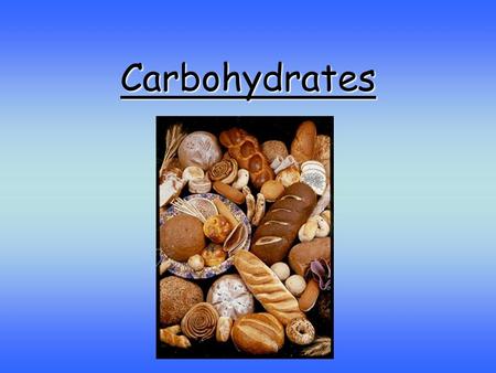 Carbohydrates. Carbohydrates are important food for animals. Carbohydrates contain the elements carbon, hydrogen and oxygen. There are two hydrogen atoms.
