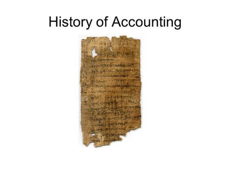 History of Accounting. The German banker Jakob Fugger and his principal accountant, M. Schwarz, registering an entry to a ledger. (1517) The background.