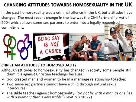 changing attitudes towards homosexuality in the UK