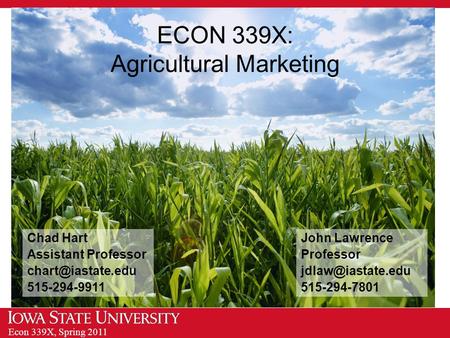 agricultural marketing powerpoint presentation