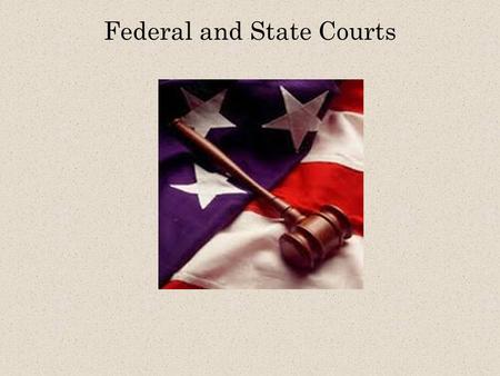 Federal and State Courts. Jurisdiction The types of cases a court can hear. Two types of jurisdiction: Original/Appellate. Original: The first step in.