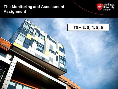 The Monitoring and Assessment Assignment TS – 2, 3, 4, 5, 6.
