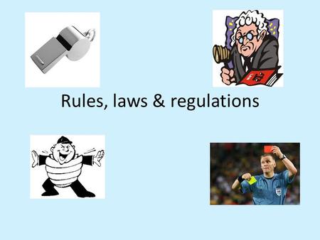 Rules, laws & regulations. Unit 22: Rules, regulations and officiating in sport During this unit you will complete 3 assignments Assignment 1 – 3 tasks.