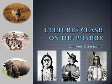 Chapter 5 Section 1.  Many tribes had established themselves on the Great Plains before settlers moved westward Osage & Iowa were farmers/planters Sioux.
