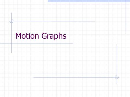 Motion Graphs.