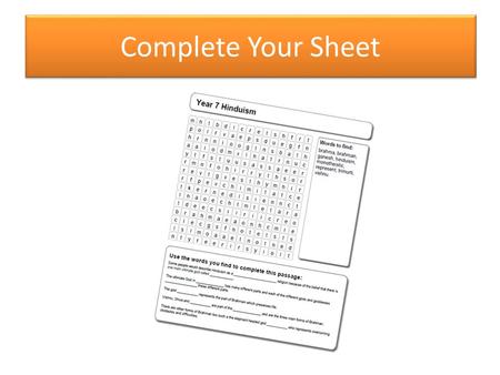 Complete Your Sheet. Which keywords from the sheet did you remember easily? Which keywords from the sheet are you not sure about? Think, Pair, Share Keyword.