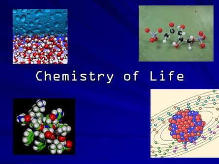 Chemistry of Life. What’s the Matter? All of the materials around you are made up of matter. You are made up of matter, as are the chair you sit on and.