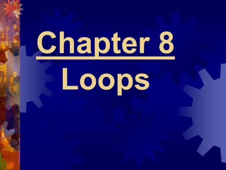 Chapter 8 Loops. For Loop >Executes a block of statements a specified number of times. Form: for loop variable=first:incr:last statements end.