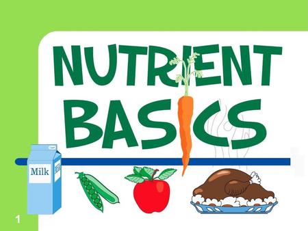 1. 2 Nutrients  The food you eat is a source of nutrients. Nutrients are defined as the substances found in food that keep your body functioning.  Your.