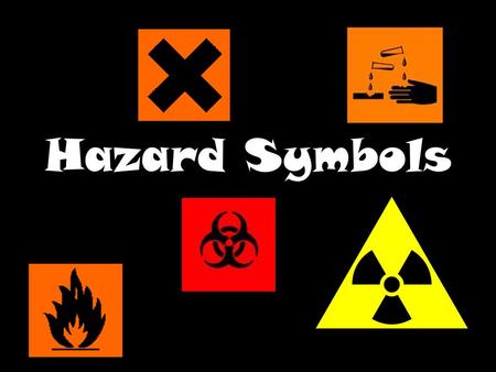 Hazard Symbols.