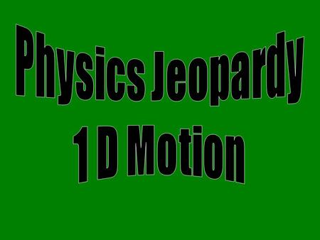 Sketching Motion Graphs Interpreting Motion Graphs Constant Velocity 100 200 300 400 500 100 200 300 400 500 300 400 500 Acceleration Distance/
