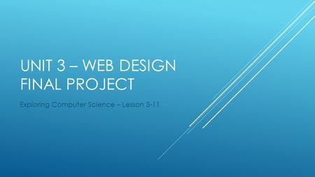 Unit 3 – Web design Final Project