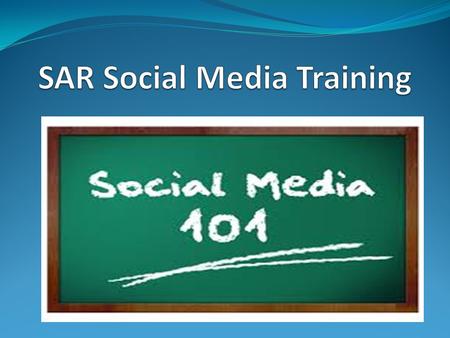 SAR Social Media Training https://youtu.be/0eUeL3n7fDs.