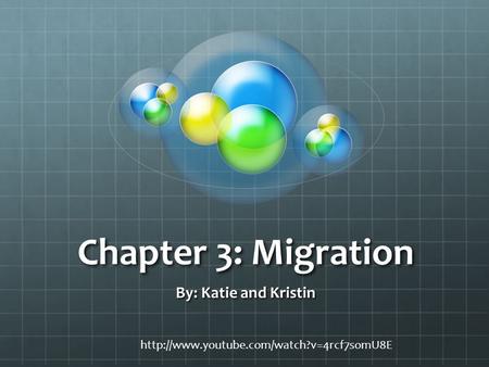 Chapter 3: Migration By: Katie and Kristin